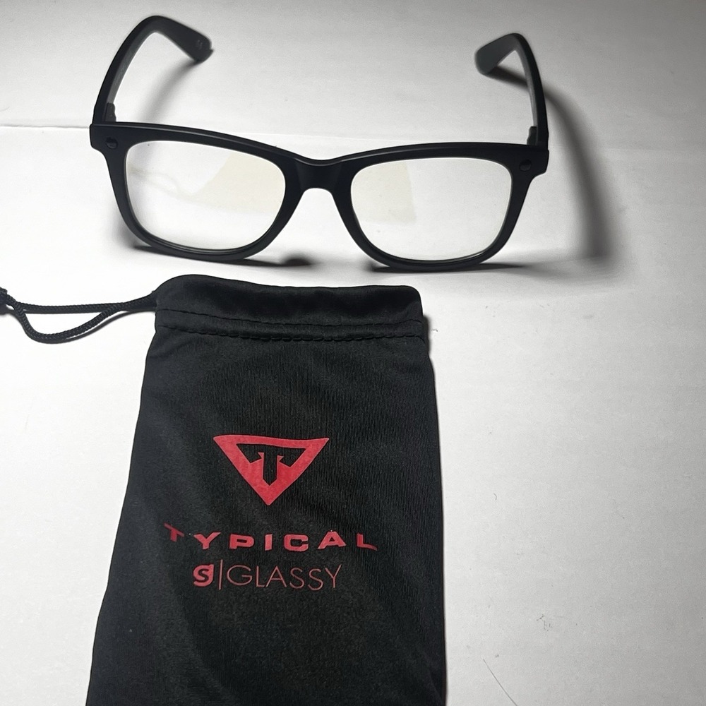 typical glassy gaming eyeglasses W/ Soft Case Typical 52-21-145